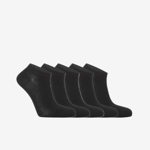 5-PAKKAUS SNEAKERSUKAT BAMBU, MUSTA