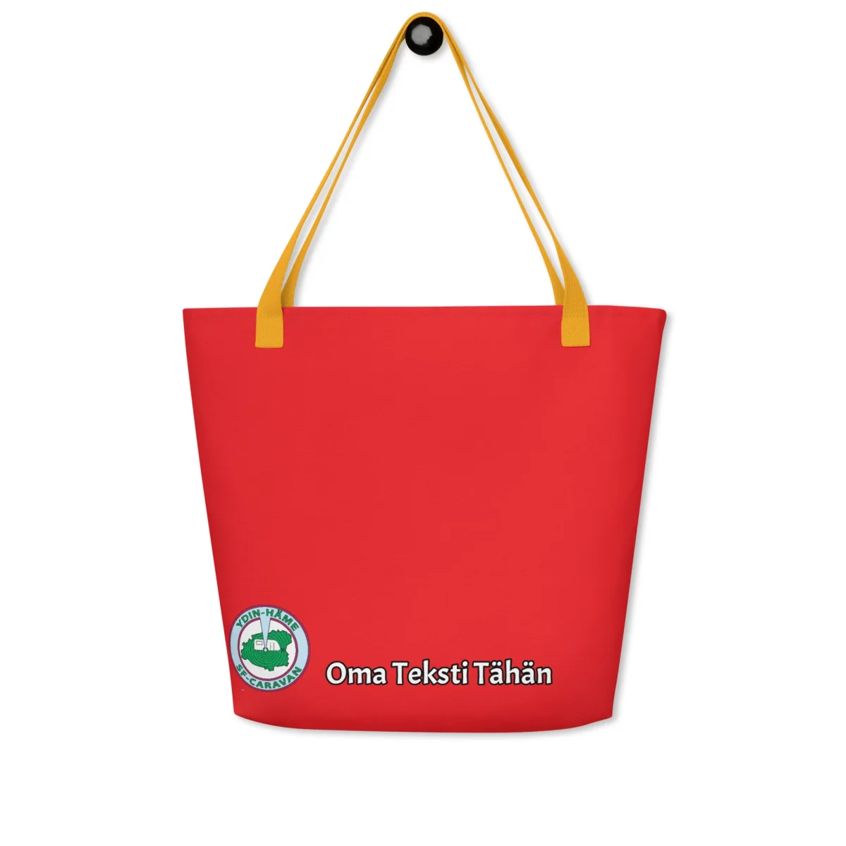 Punainen Saunakassi Ydin-Hämeen logolla ja omalla tekstillä - Image 6