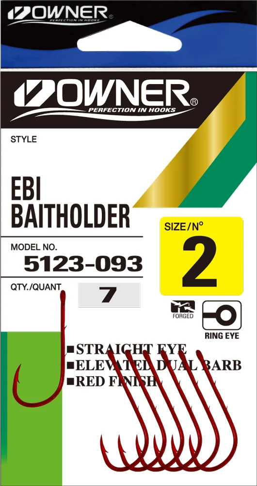 Owner 5123 Ebi Baitholder punainen onkikoukku - Image 2
