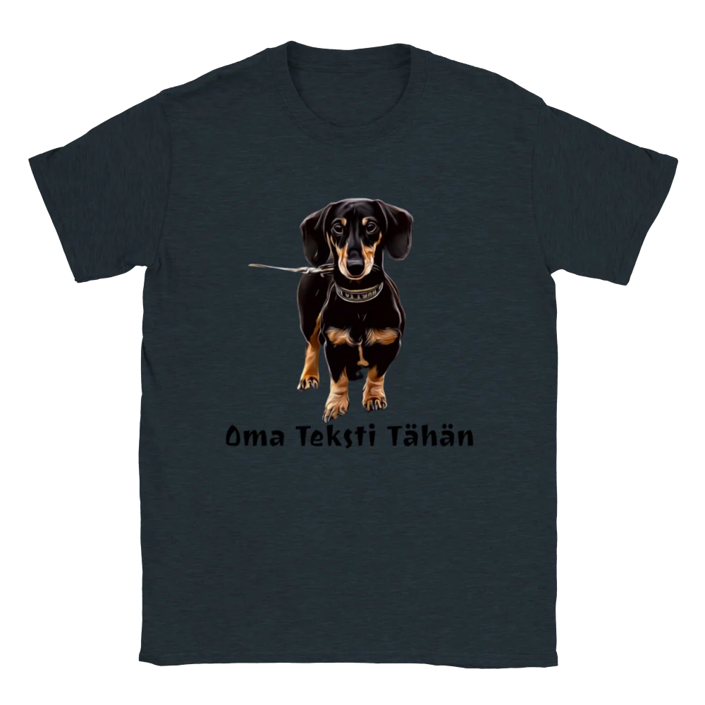 Uniikki taidepaita oman koiran piirroskuvalla ja valitsemallasi tekstillä - Image 6