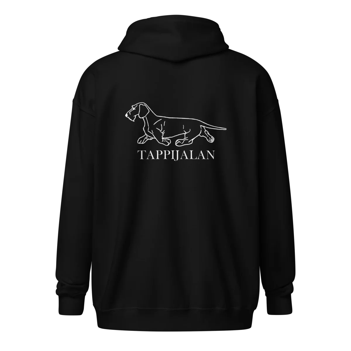 Vetoketjullinen huppari Tappijalan logolla edessä ja selässä - Image 9